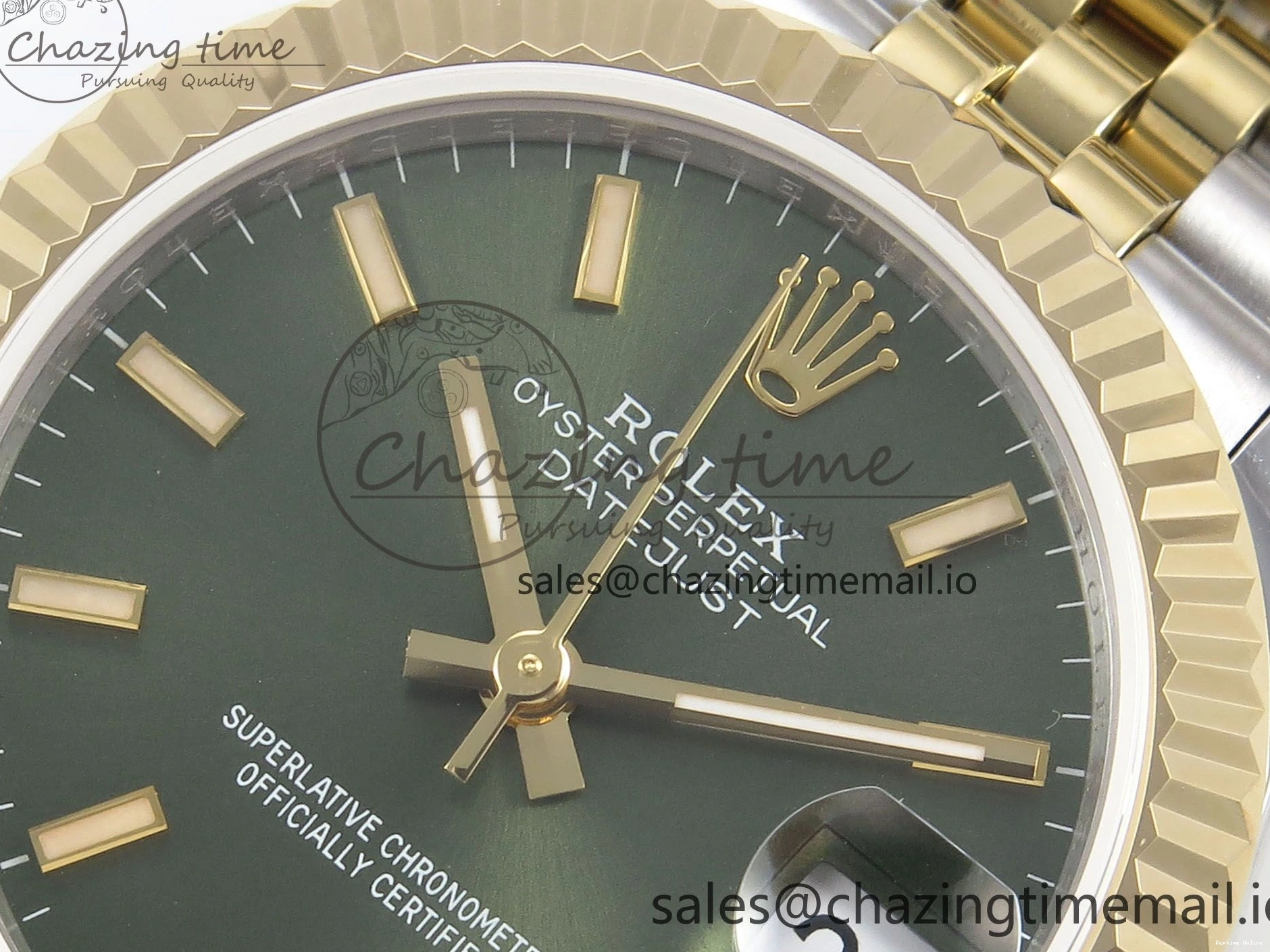 0509 DateJust 31 278273 SS YG GMF 1:1 Best Edition 904L Steel Green Stick Dial on Jubilee Bracelet A Stylish 1152